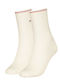 Tommy Hilfiger Women's Solid Color Socks Ecru 2Pack