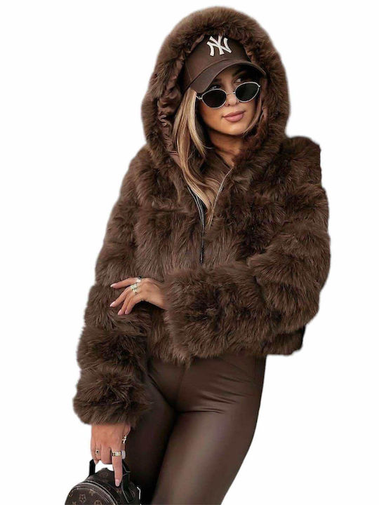 Woman's Fashion Jacket Brown