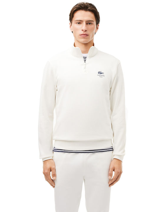 Lacoste Herren Sweatshirt Blanc