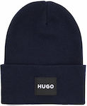 Boss Beanie Beanie Knitted in Blue color