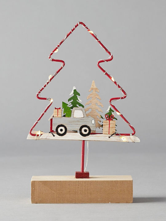 Christmas Decorative Illuminated Metal Tree 19cm IP20 Battery
