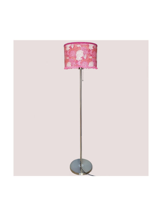 Oxygen Korean Pink Φωτιστικό Δαπέδου Υ165xΜ1.65εκ. με Ντουί για Λαμπτήρα E27 Ροζ