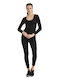 Blackspade Damen Thermo Langarmshirt Schwarz
