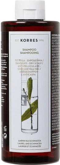 Korres Δάφνη & Echinacea Σαμπουάν Kατά της Πιτυρίδας & της Ξηροδερμίας για Βαμμένα Μαλλιά 400ml