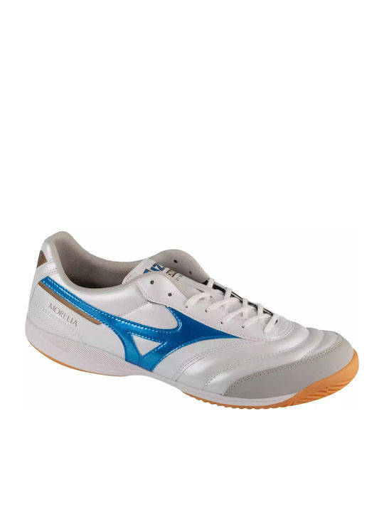 Mizuno Morelia Ποδοσφαιρικά Παπούτσια Σάλας IN Λευκά