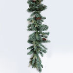 Green Pinecone Garland 200cm