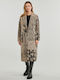 Desigual Women's Coat with Buttons Beige