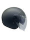 Faseed 617DV Black Matte Motorcycle Helmet Jet ECE 22.06 with Sun Visor