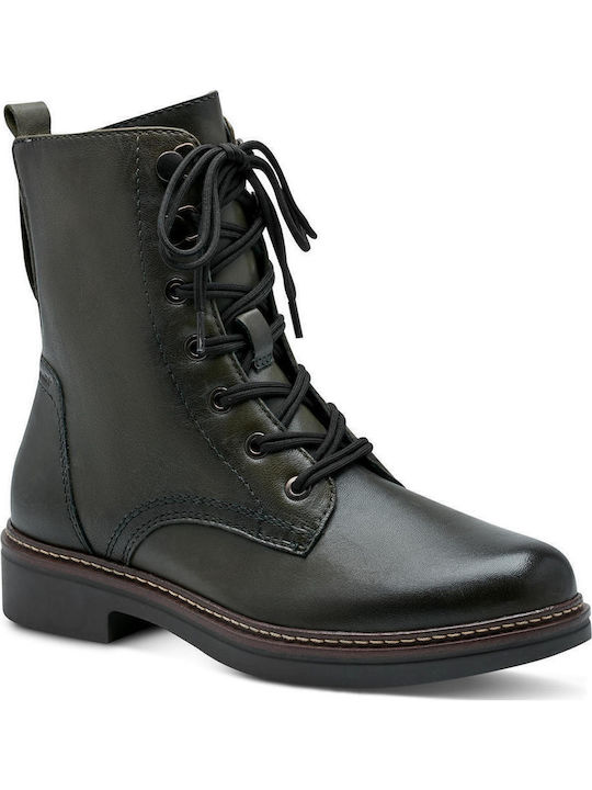 Tamaris Leather Women's Ankle Boots Green
