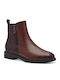 Leder Stiefeletten Damen Tabac Braun