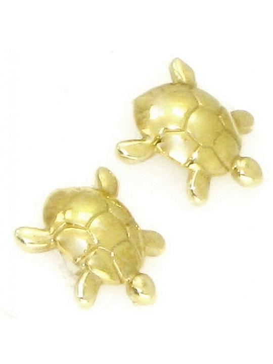 Kinder Ohrringe Gold Schildkröte 14k Pxs5