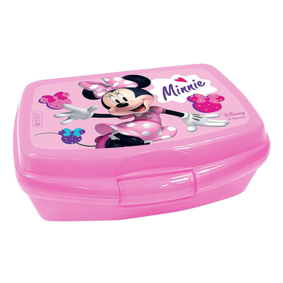 Disney Πλαστικό Παιδικό Δοχείο Φαγητού Minnie 0.6lt Ροζ 12 x 5 x 6εκ ...