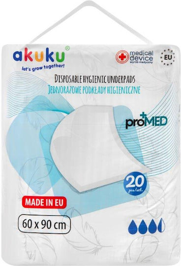 Akuku Σελτεδάκια μιας Χρήσης 60x90εκ. 20τμχ