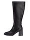 Damenstiefel mit mittlerem Absatz Schwarz