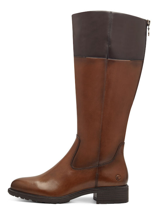 Leder Damenstiefel Braun