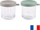 Beaba Glass Baby Container 2pcs Multicolour