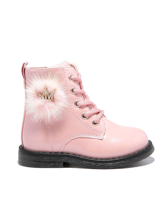 Conguitos Kids Military Boots Pink