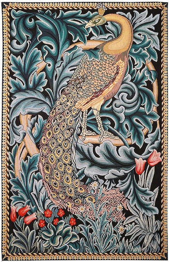 Signare Ταπισερί Τοίχου 92x139cm – William Morris Peacock