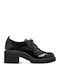 Women's Patent Leather Oxford Shoes Black
