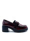 Women's Moccasins in Burgundy Color