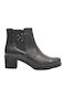 Treintas Leder Stiefeletten Damen Schwarz