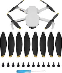 8 Pcs Set Sunnylife 4726f Χαμηλού Θορύβου Έλικες Πτέρυγας Γρήγορης Απελευθέρωσης Dji Mini Se Mini 2 Mini 2 Se Χρυσό