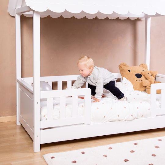 Childhome Set Copertă de Pătuț cu Față de Pernă Hearts 100x140cm.