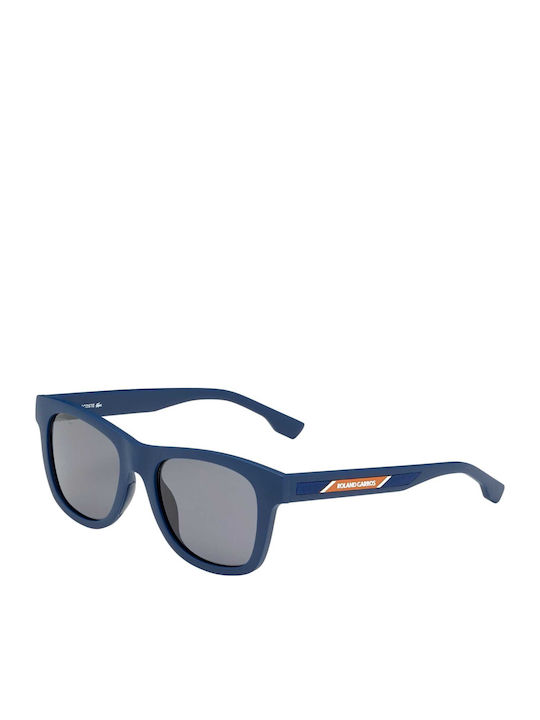 Lacoste Injected Men's Sunglasses with Blue Plastic Frame and Gray Lens L3651SRG-400