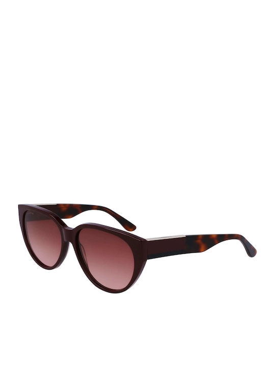 Lacoste Women's Sunglasses with Burgundy Plastic Frame and Burgundy Gradient Lens L985S-603