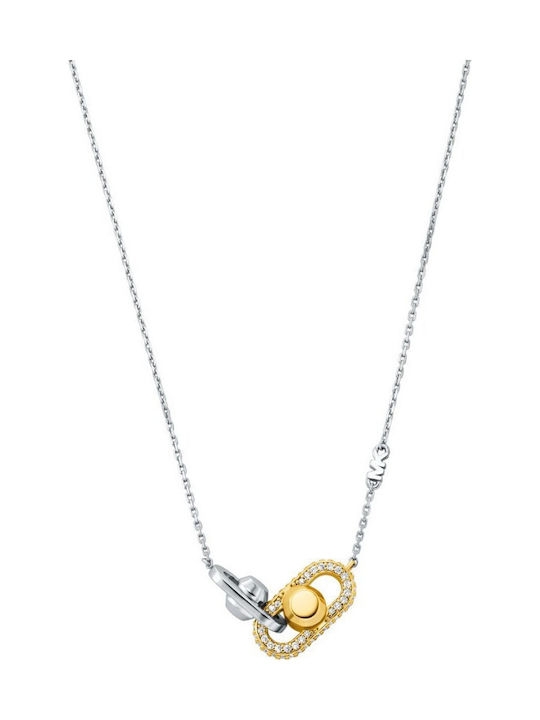 Michael Kors Astor Link Zircons Colier Din Argint