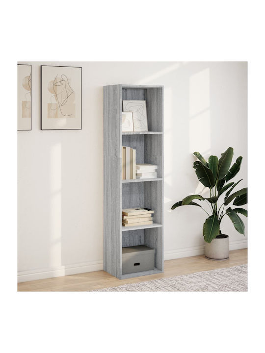 Bibliotecă Gri Sonoma 40x30x152 cm