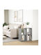 Grey Bookcase 69.5x29x69.5 cm