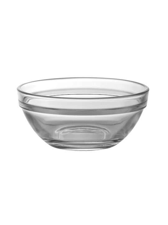 Uniglass Dip-Schüssel Rund Glas Transparent mit Durchmesser 9cm