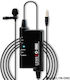 LensGo LYM-DM2 Μικρόφωνο 3.5mm Πέτου, Clip On για Κάμερα