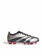 Predator League Kids Molded Soccer Shoes Silver