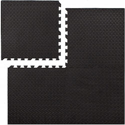 Gymnastikmatten Puzzle Gymnastikmatten 60x60cm 4 Stücke Schwarze