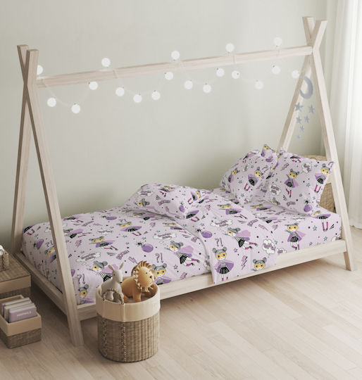 Cokitex Σετ Μονά Purple 165x270cm Cokitex Σετ Μονά Purple 165x270cm