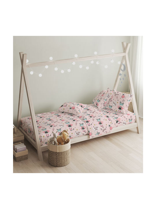 Cokitex Σετ Μονά Ballet Pink 165x270cm Cokitex Σετ Μονά Ballet Pink 165x270cm
