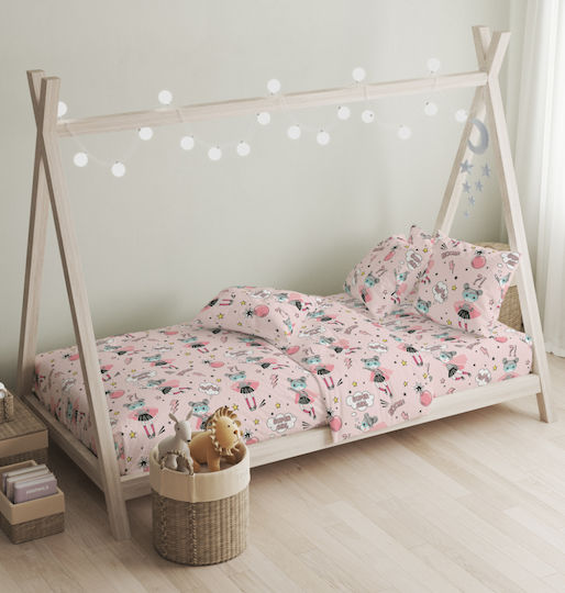 Cokitex Σετ Μονά Ballet Pink 165x270cm Cokitex Σετ Μονά Ballet Pink 165x270cm
