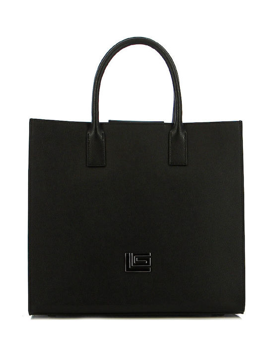 Leather Women's Tote Bag Black
