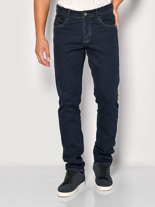 Ανδρικό Παντελόνι Τζιν με Regular Straight Εφαρμογή  Blue
