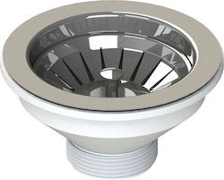 L.B. Plast Sink Valve Silver