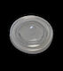 Capac plat transparent PET Ø90mm cu jumătate de...