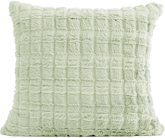 Nima Μαξιλάρι Καναπέ Weave από Γούνα Mint 40x40εκ.