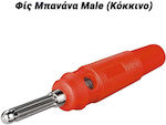 Plug Banana male Red (0824.061)