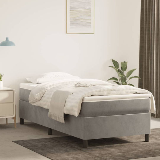 vidaXL Mattress Topper Single Foam with Removable Cover 90x210x5cm