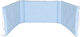 Baby Star Crib Bumpers Classic Inside Sky Blue with White Stars 40x205cm