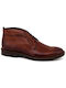 Damiani Leather Tabac Brown Men's Boots