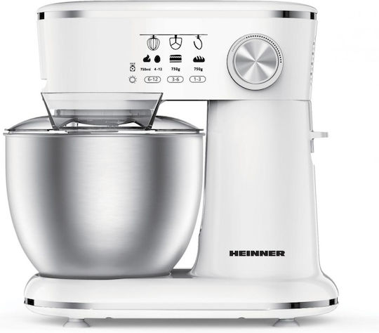 Heinner Stand Mixer 1000W with Stainless Mixing Bowl 5lt
