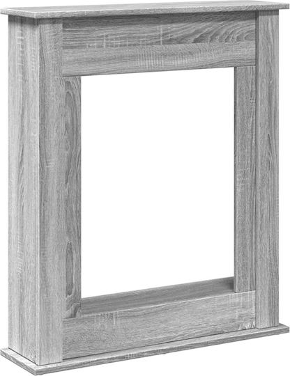 vidaXL Ξύλινη Πρόσοψη Τζακιού 75x87.5cm